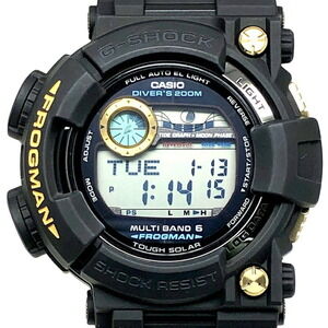 G-SHOCK CASIO FROGMAN GWF-1000G-1 Radio-Controlled Solar Watch, Black and Gol...